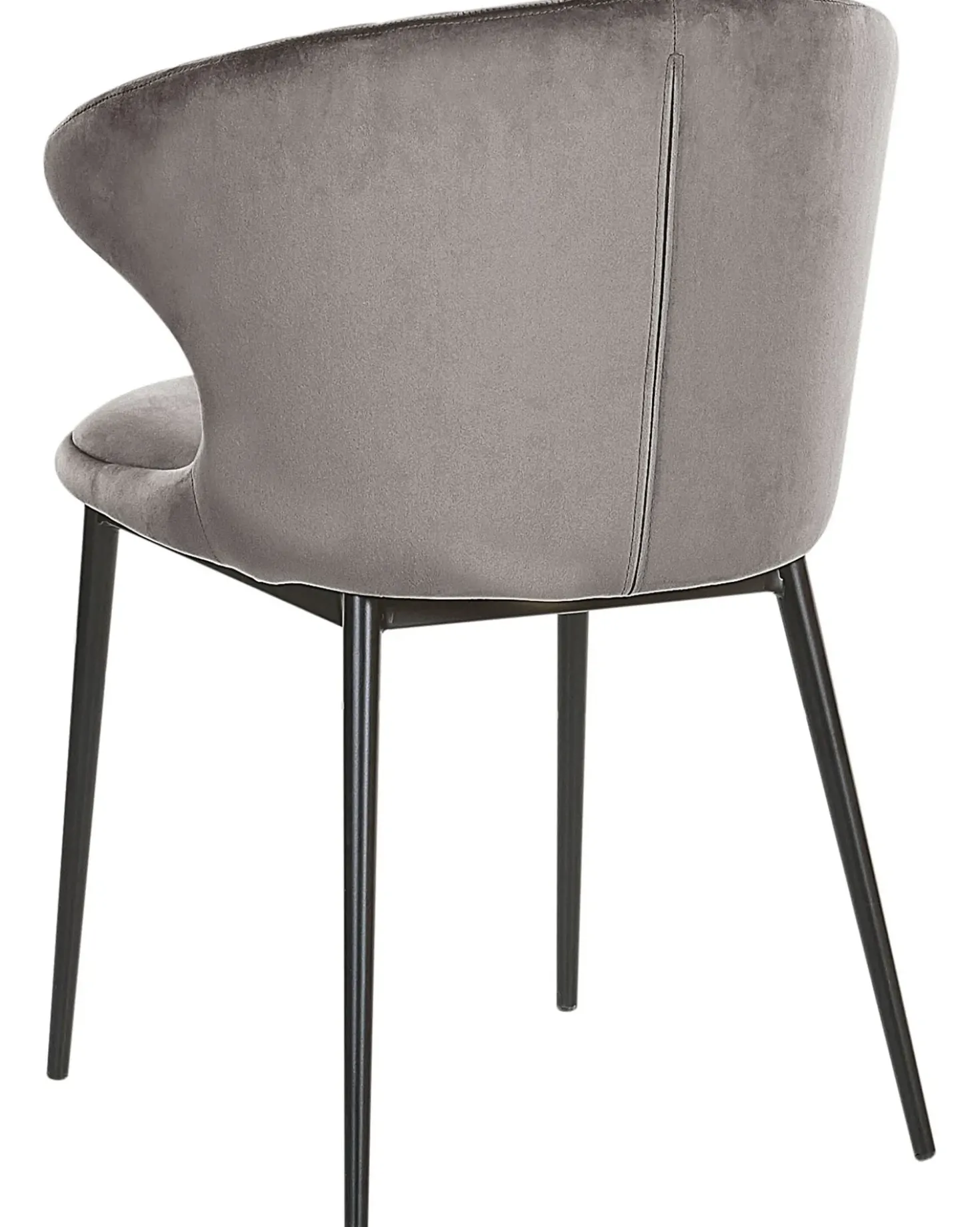 Set di 2 sedie da pranzo AUGUSTA Velluto Grigio