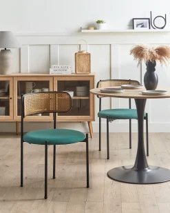 Set di 2 sedie da pranzo ANDOVER Metallo Verde