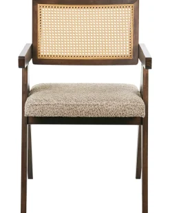 Set di 2 sedie da pranzo AVA Legno Marrone/Tortora