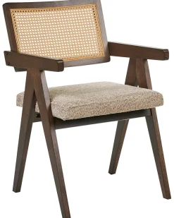 Set di 2 sedie da pranzo AVA Legno Marrone/Tortora
