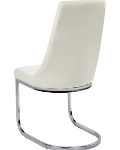 Set di 2 sedie da pranzo ALTOONA Velluto Bianco sporco