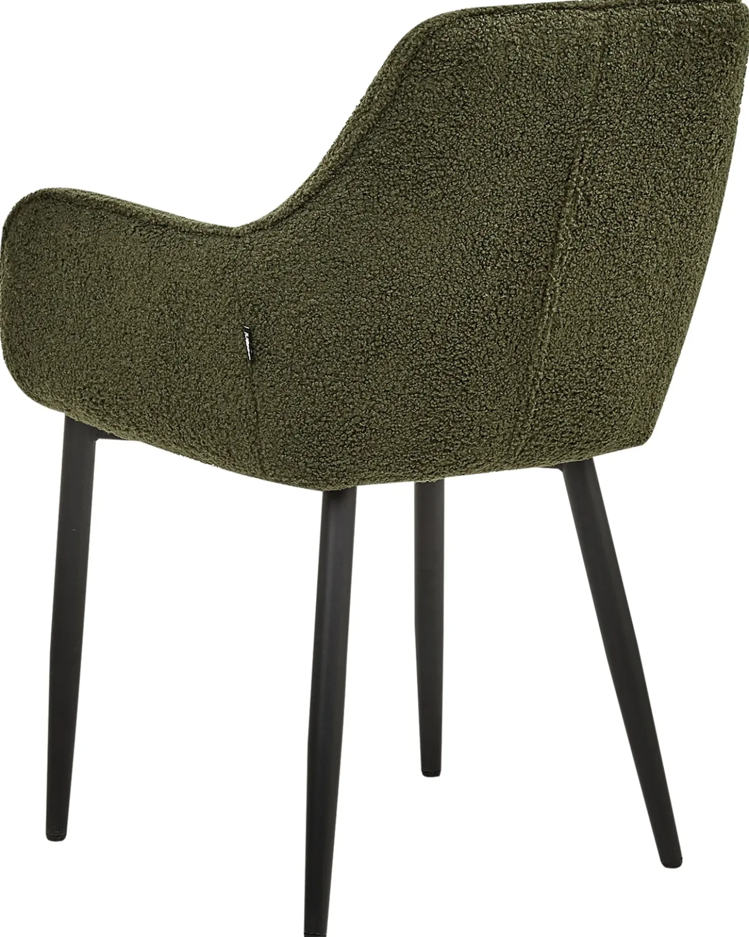 Set di 2 sedie da pranzo ALDEN Bouclé Verde scuro