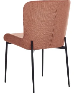 Set di 2 sedie da pranzo ADA Tessuto Marrone