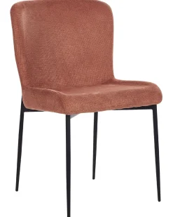 Set di 2 sedie da pranzo ADA Tessuto Marrone