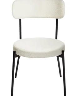 Set di 2 sedie da pranzo ALLISON Bouclé Bianco