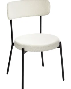 Set di 2 sedie da pranzo ALLISON Bouclé Bianco