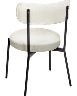 Set di 2 sedie da pranzo ALLISON Bouclé Bianco