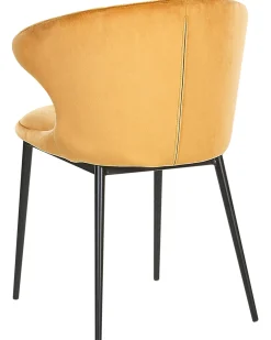 Set di 2 sedie da pranzo AUGUSTA Velluto Senape