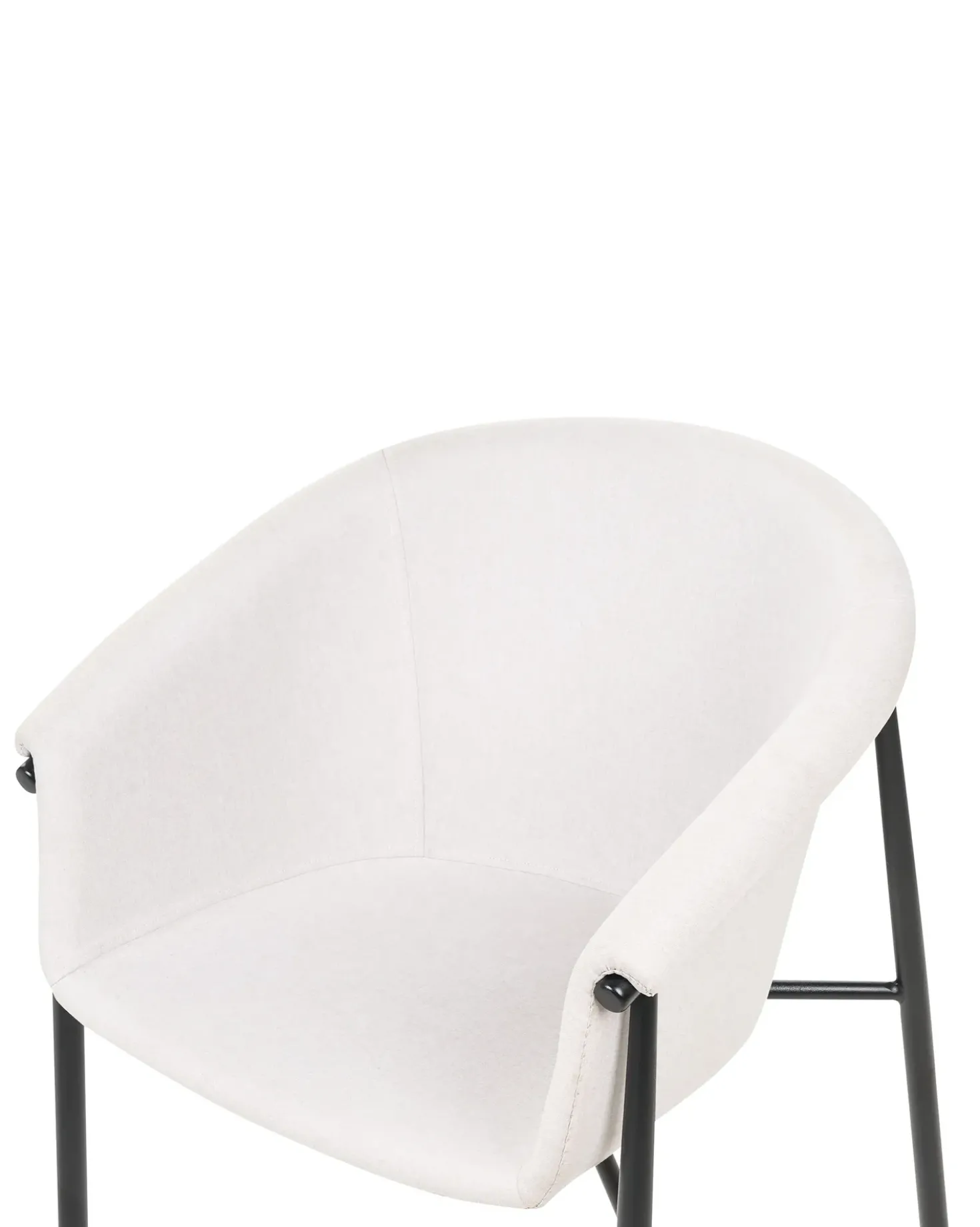 Set di 2 sedie da pranzo AMES Tessuto Beige chiaro