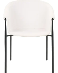 Set di 2 sedie da pranzo AMES Tessuto Beige chiaro