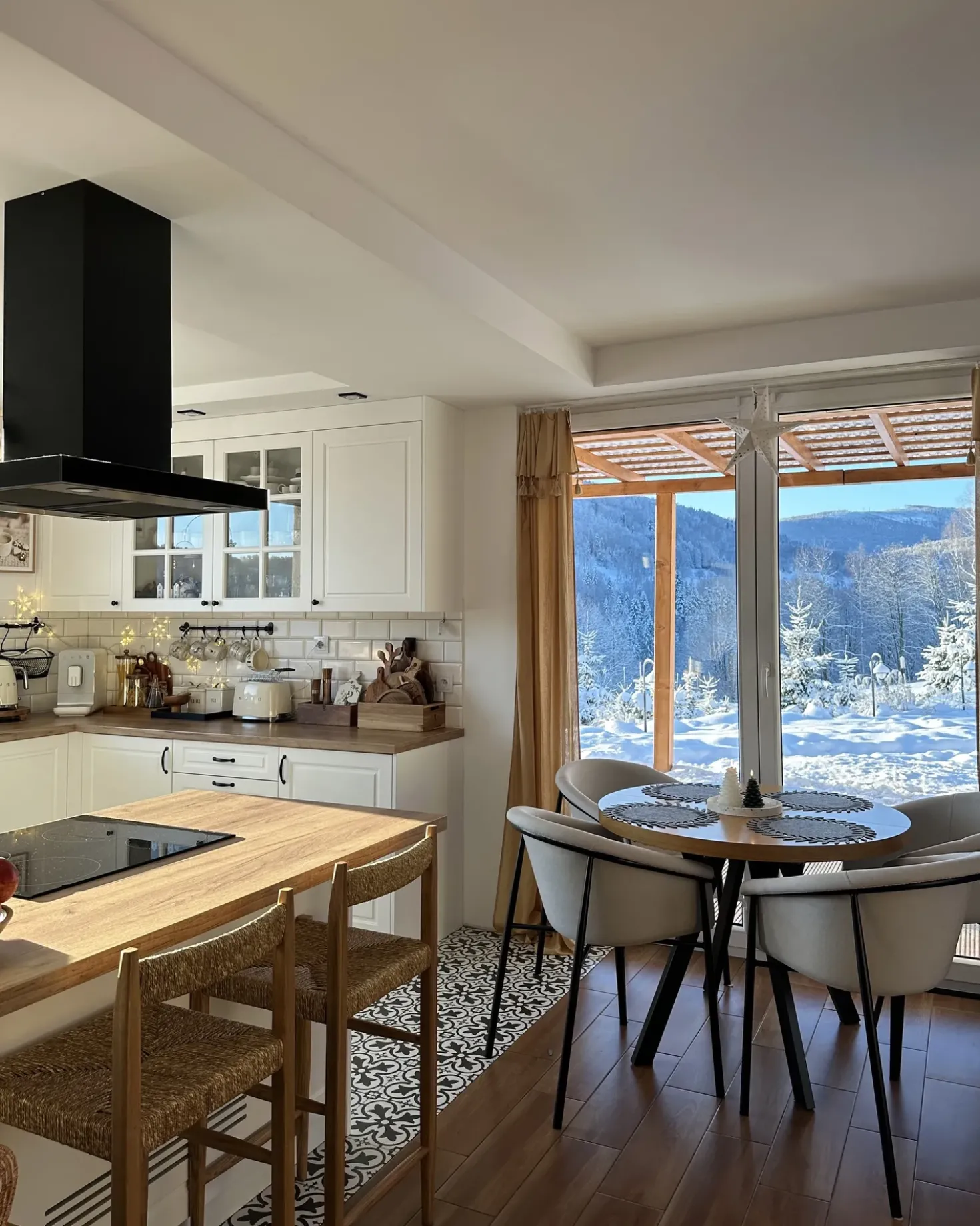 Set di 2 sedie da pranzo AMES Tessuto Beige chiaro