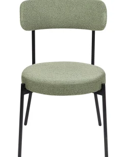 Set di 2 sedie da pranzo ALLISON Bouclé Verde chiaro