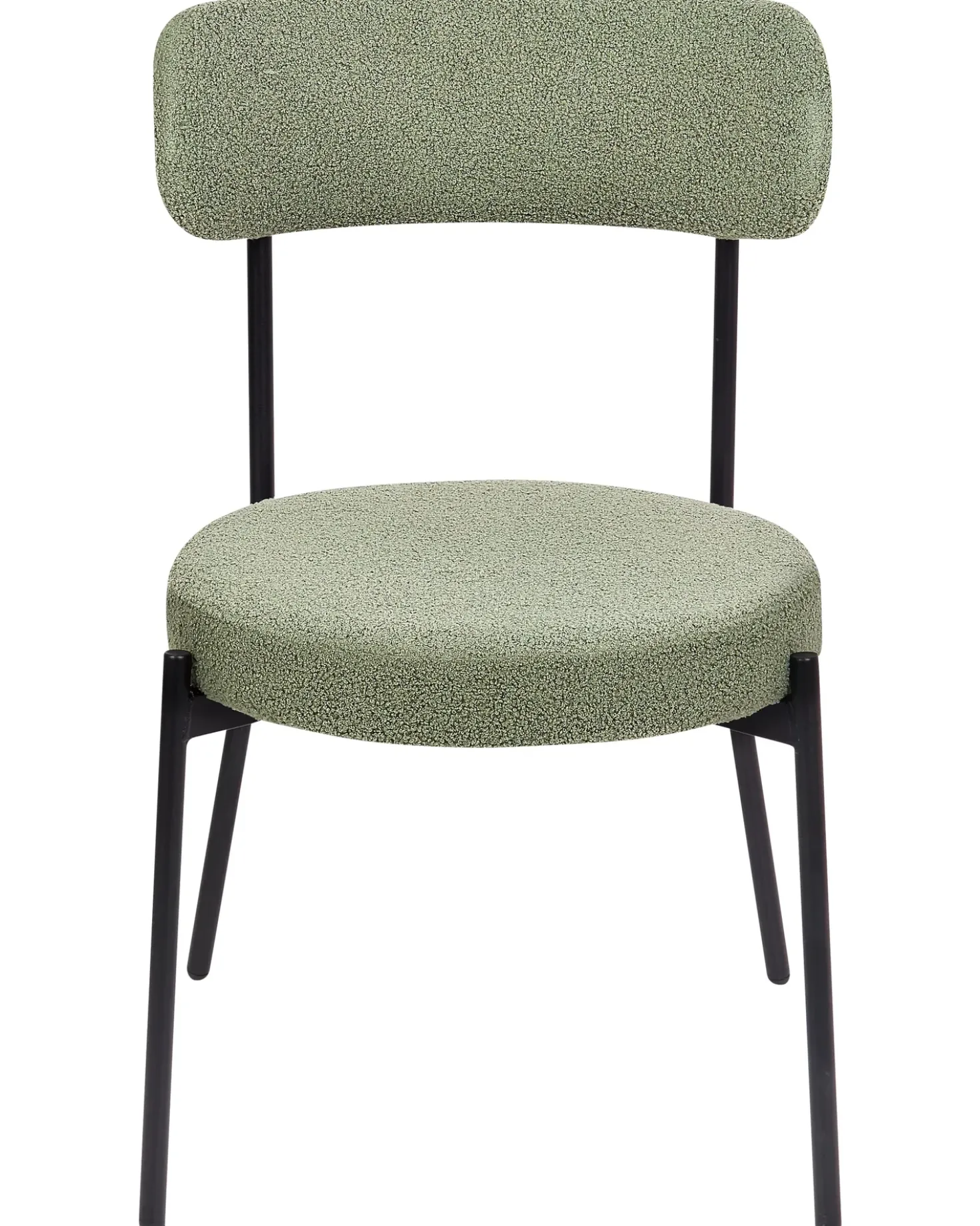 Set di 2 sedie da pranzo ALLISON Bouclé Verde chiaro