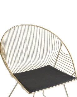 Set di 2 sedie da pranzo AURORA Metallo Oro
