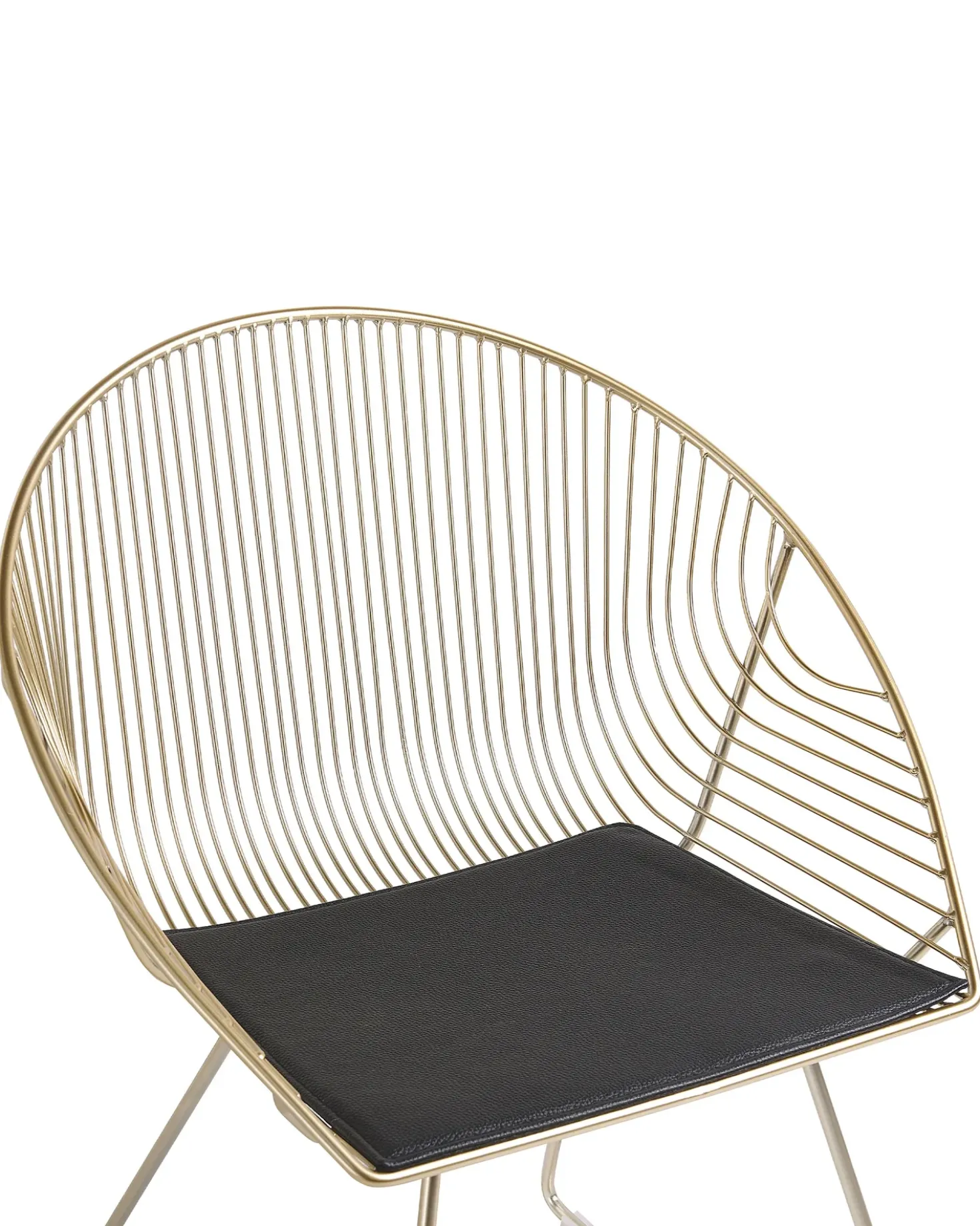 Set di 2 sedie da pranzo AURORA Metallo Oro