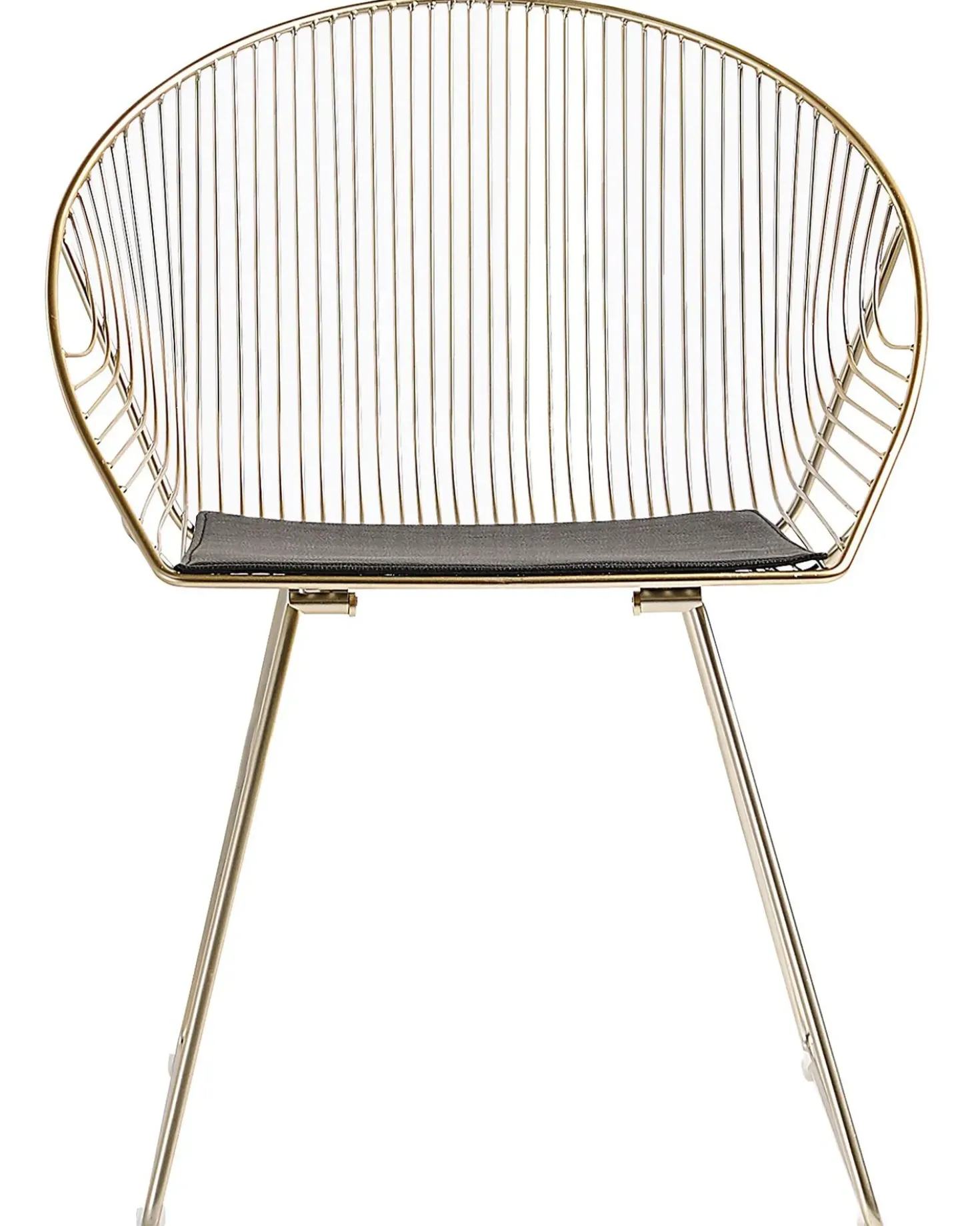 Set di 2 sedie da pranzo AURORA Metallo Oro