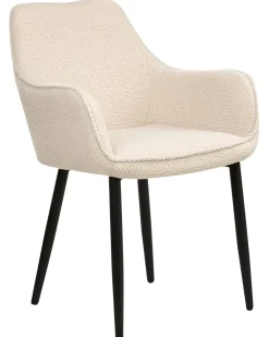 Set di 2 sedie da pranzo ALDEN Bouclé Beige chiaro