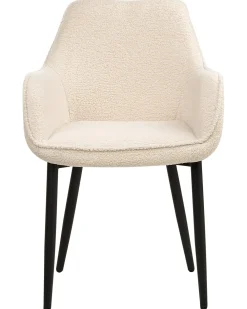 Set di 2 sedie da pranzo ALDEN Bouclé Beige chiaro