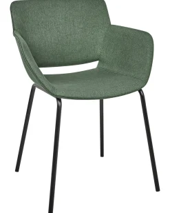 Set di 2 sedie da pranzo AXTEL Tessuto Verde