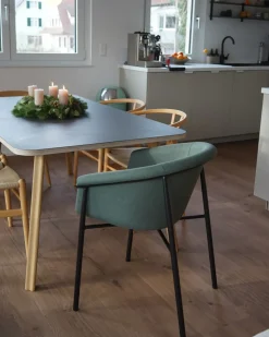 Set di 2 sedie da pranzo AMES Verde scuro