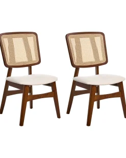 Set di 2 sedie da pranzo ALCOVA Legno Marrone