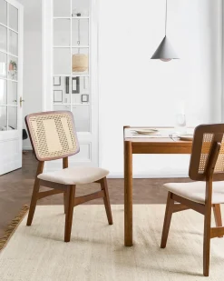 Set di 2 sedie da pranzo ALCOVA Legno Marrone