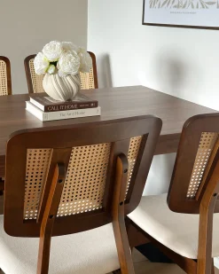 Set di 2 sedie da pranzo ALCOVA Legno Marrone