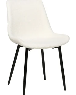 Set di 2 sedie da pranzo AVILLA Bouclé Bianco