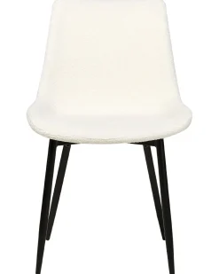 Set di 2 sedie da pranzo AVILLA Bouclé Bianco