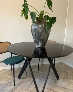 Set di 2 sedie da pranzo ADAVER Metallo Nero