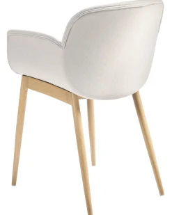 Set di 2 sedie da pranzo ALICE Tessuto Grigio chiaro