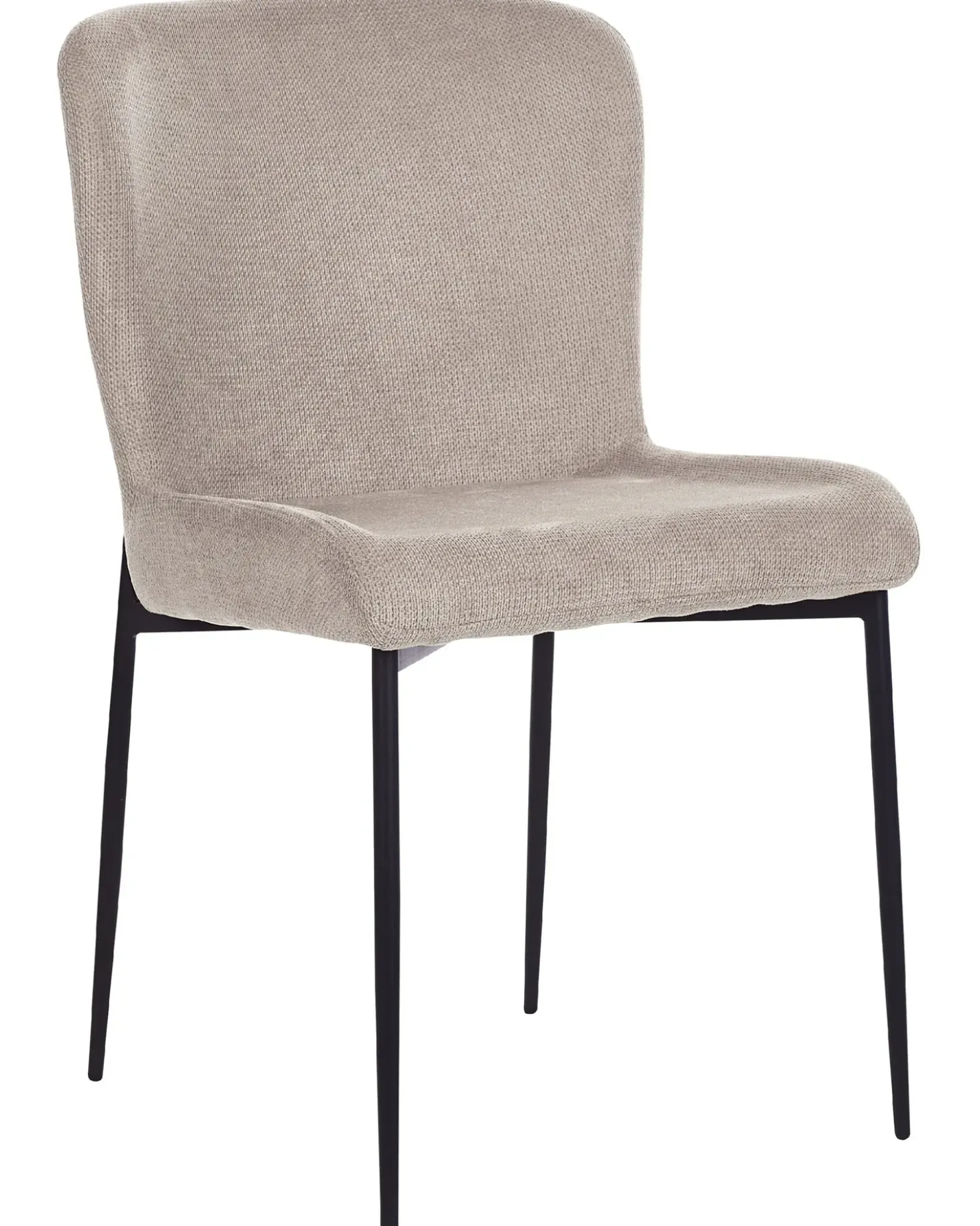 Set di 2 sedie da pranzo ADA Tessuto Tortora