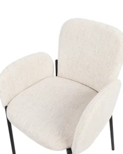 Set di 2 sedie da pranzo ALBEE Tessuto Beige