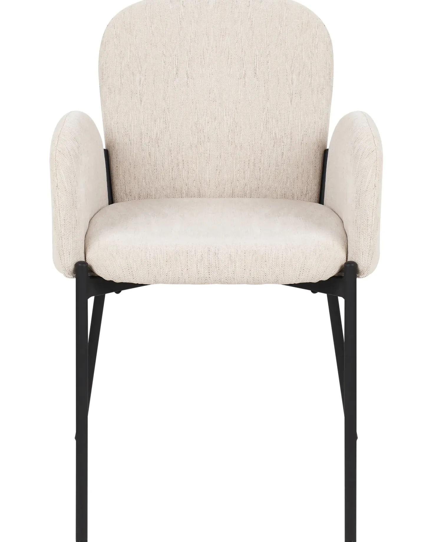 Set di 2 sedie da pranzo ALBEE Tessuto Beige