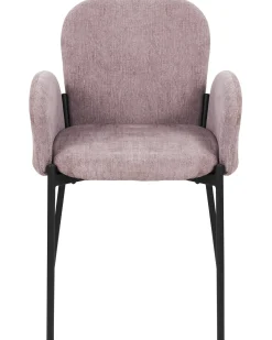 Set di 2 sedie da pranzo ALBEE Tessuto Rosa