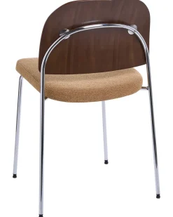 Set di 2 sedie da pranzo ASHCROFT Metallo Arancione/Marrone scuro