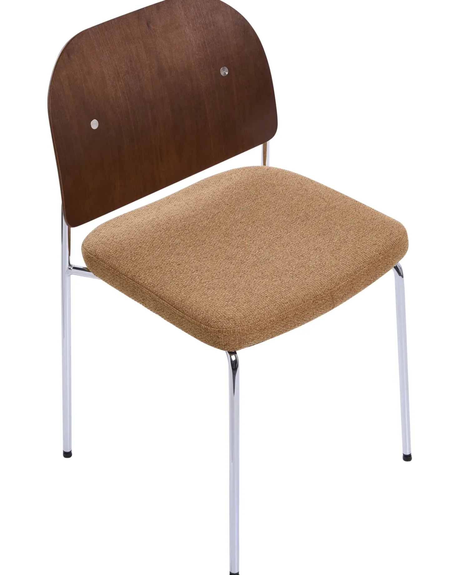 Set di 2 sedie da pranzo ASHCROFT Metallo Arancione/Marrone scuro