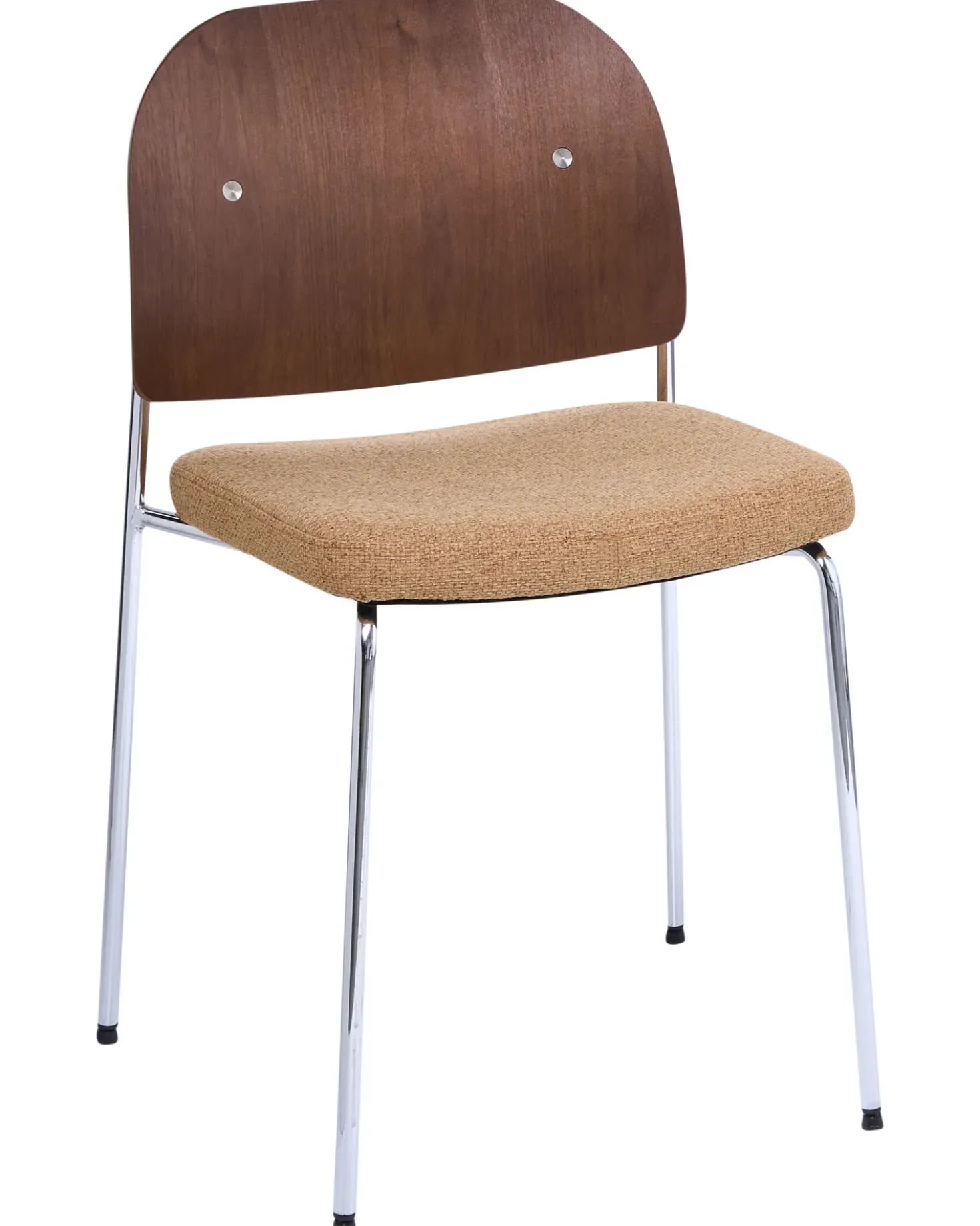 Set di 2 sedie da pranzo ASHCROFT Metallo Arancione/Marrone scuro