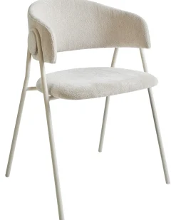 Set di 2 sedie da pranzo ALANSON Ciniglia Beige chiaro