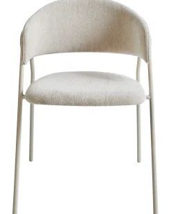 Set di 2 sedie da pranzo ALANSON Ciniglia Beige chiaro