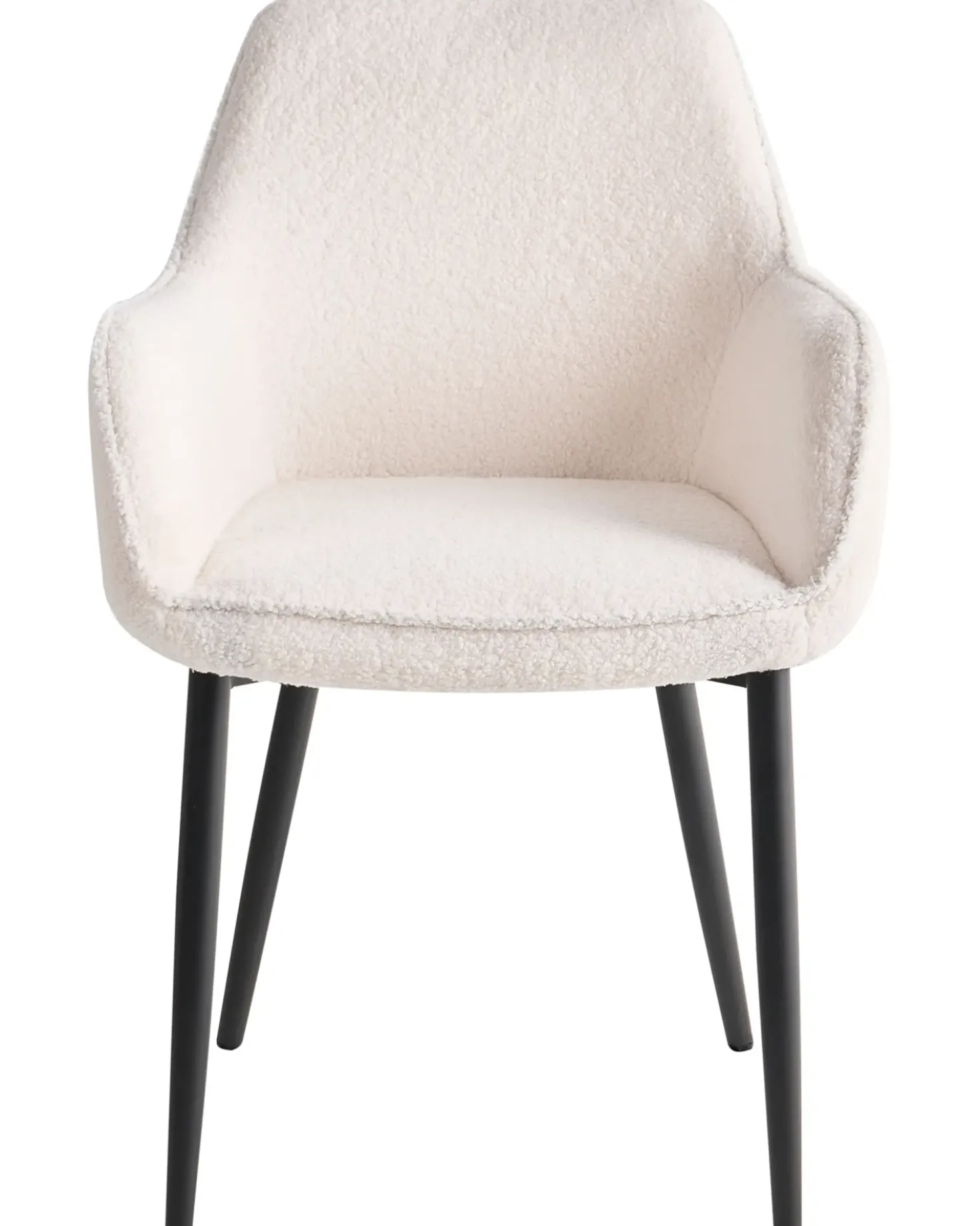 Set di 2 sedie da pranzo ALDEN Bouclé Bianco