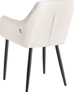 Set di 2 sedie da pranzo ALDEN Bouclé Bianco