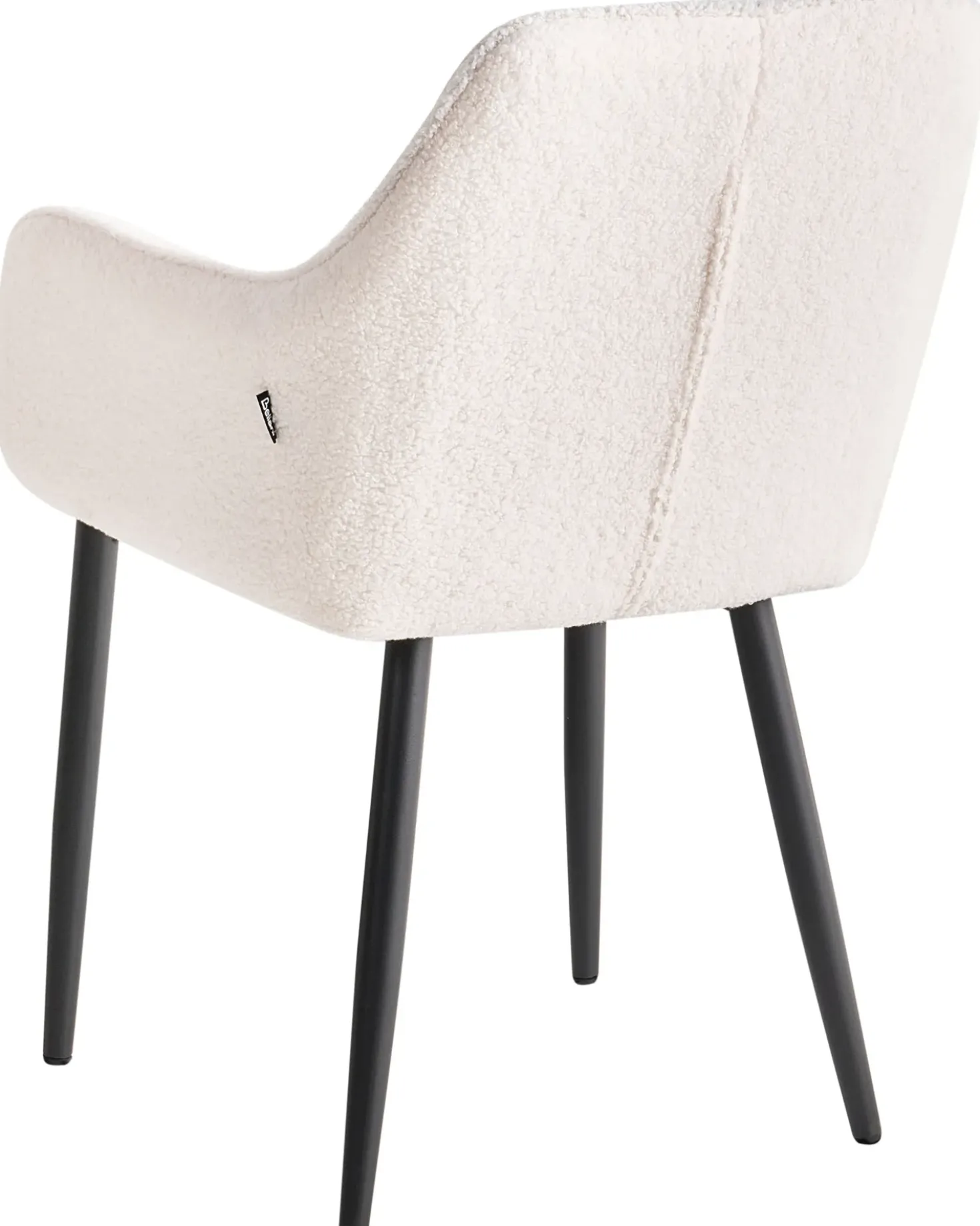 Set di 2 sedie da pranzo ALDEN Bouclé Bianco