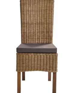 Set di 2 sedie da pranzo ANDES Rattan Marrone