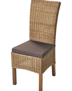 Set di 2 sedie da pranzo ANDES Rattan Marrone