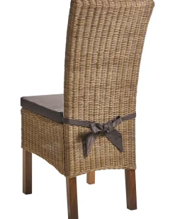 Set di 2 sedie da pranzo ANDES Rattan Marrone