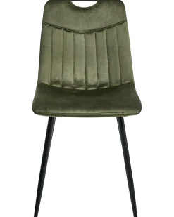 Set di 4 sedie da pranzo ARGYLE Velluto Verde scuro