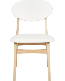 Set di 2 sedie da pranzo AMERY Legno Bianco sporco/Marrone chiaro