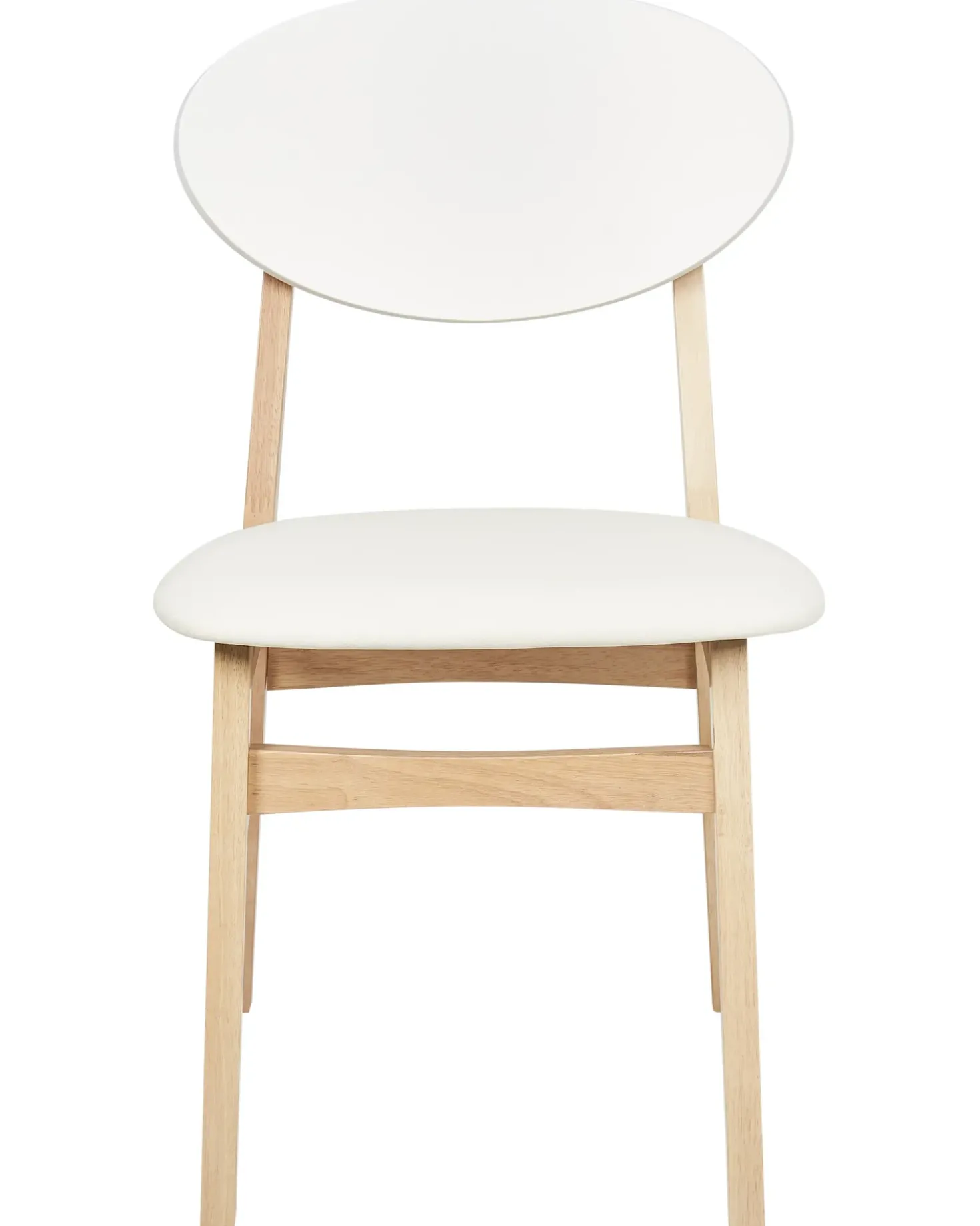 Set di 2 sedie da pranzo AMERY Legno Bianco sporco/Marrone chiaro