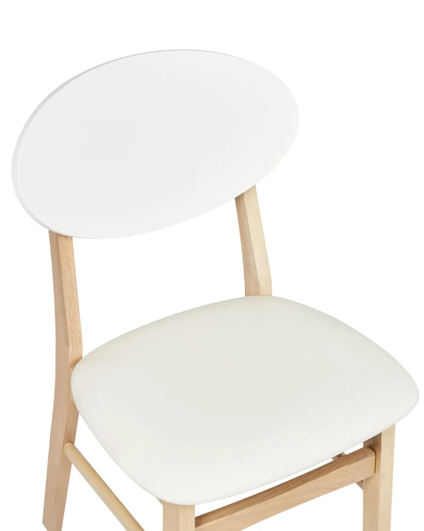 Set di 2 sedie da pranzo AMERY Legno Bianco sporco/Marrone chiaro